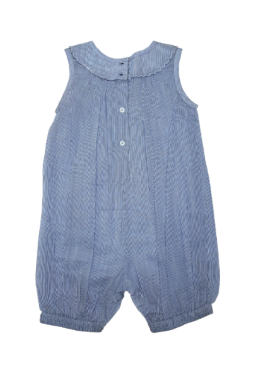 STELLA MCCARTNEY - Blue striped jumpsuit - 9 months