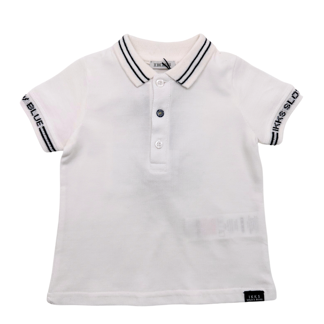IKKS - Polo blanc (neuf) - 12 mois