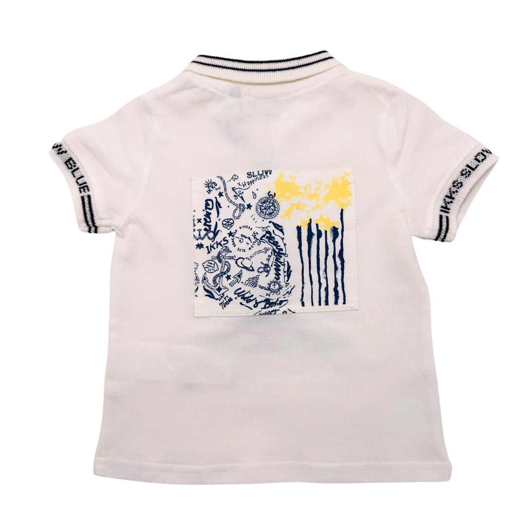 IKKS - Polo blanc (neuf) - 12 mois
