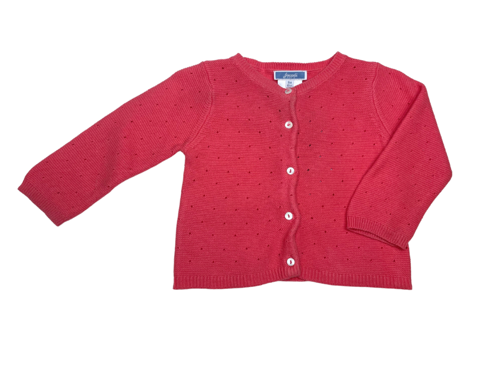 JACADI - Cardigan rose - 6 mois