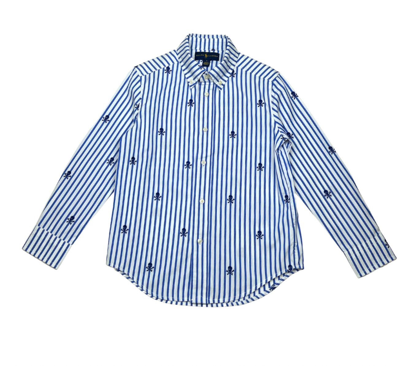RALPH LAUREN - Chemise à rayures et têtes de morts - 5 ans