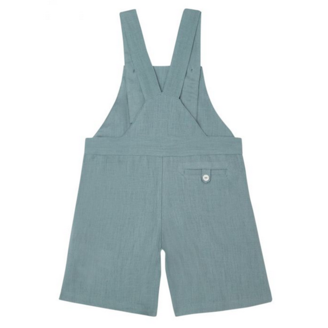 TARTINE & CHOCOLAT - Grüner Leinenoverall - 12 Monate