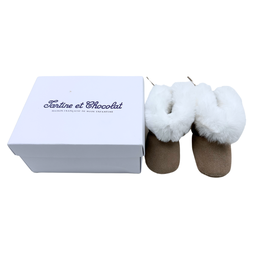 TARTINE & CHOCOLAT - Taupe Hausschuhe - 17/18 (6 Monate)