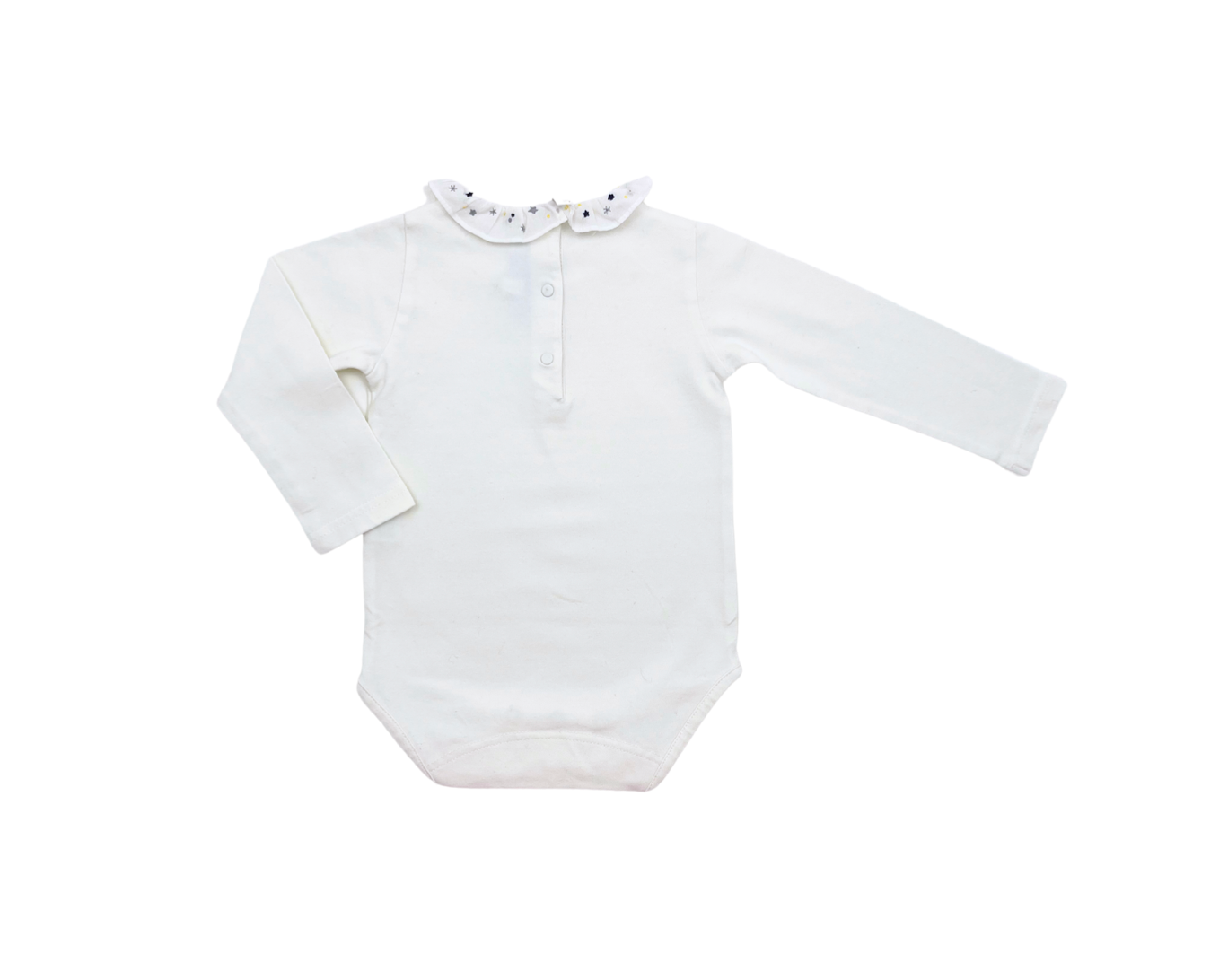 TARTINE ET CHOCOLAT - Body blanc détail col - 18 mois