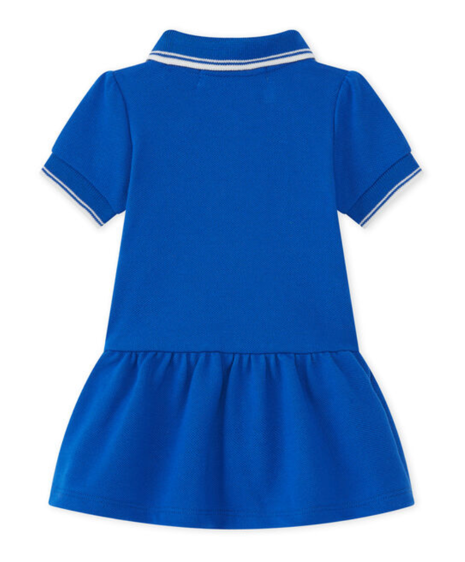 PETIT BATEAU - Blue jersey dress - 3 months