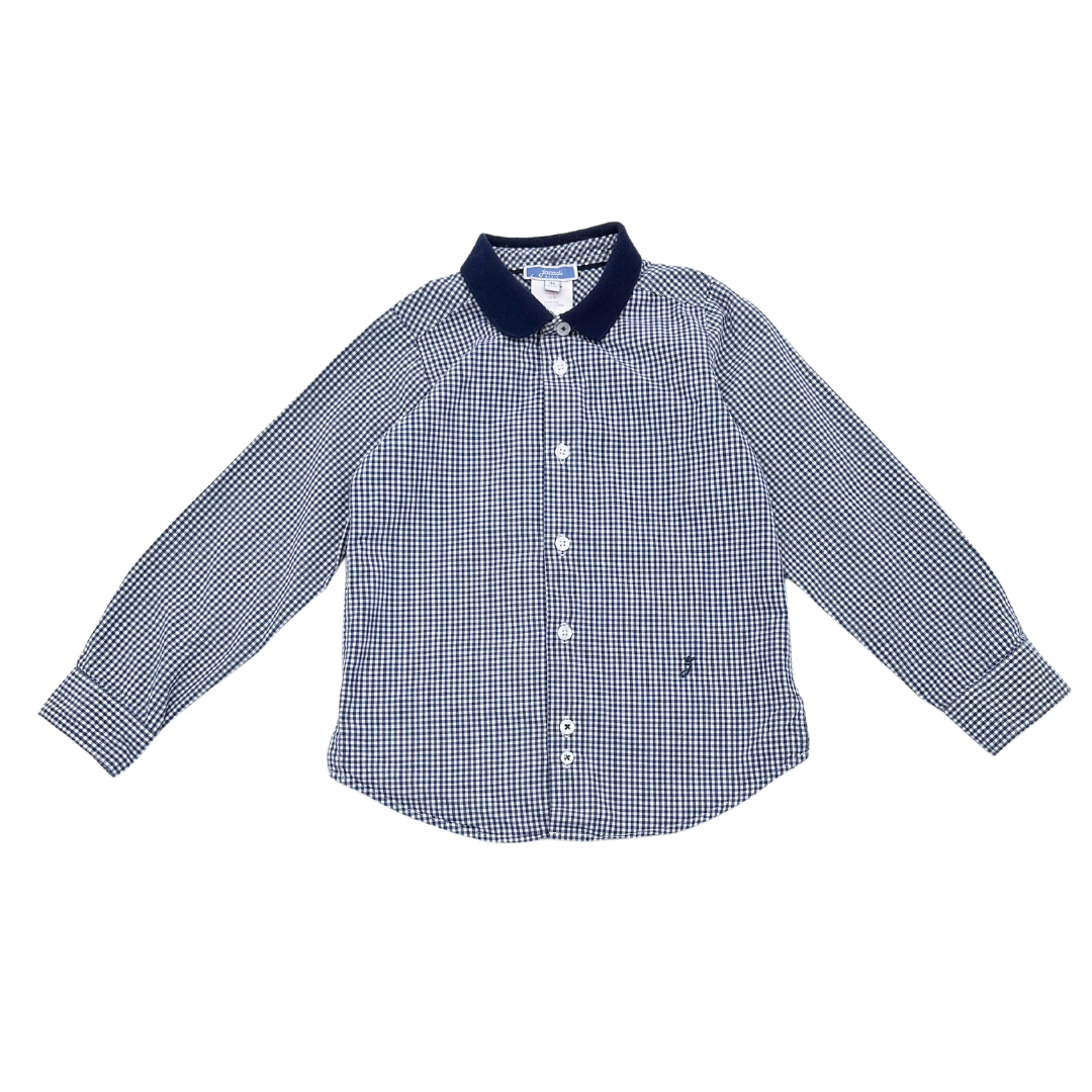 JACADI - Chemise à carreaux bleu - 4 ans