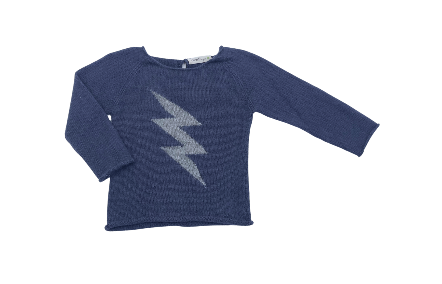 OEUF NYC - Pull bleu marine éclair - 4 ans