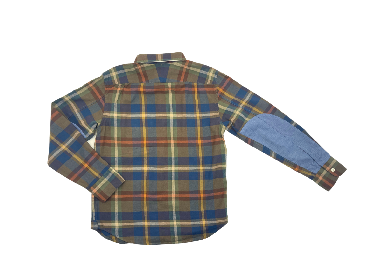 BELLEROSE - Chemise à carreaux kaki (neuve) - 12 ans