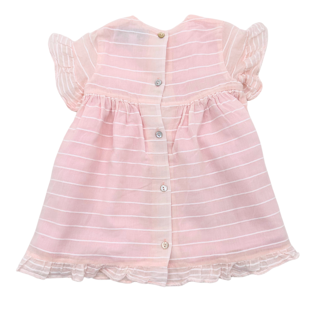 TARTINE & CHOCOLAT - Rosa gestreiftes Kleid - 18 Monate