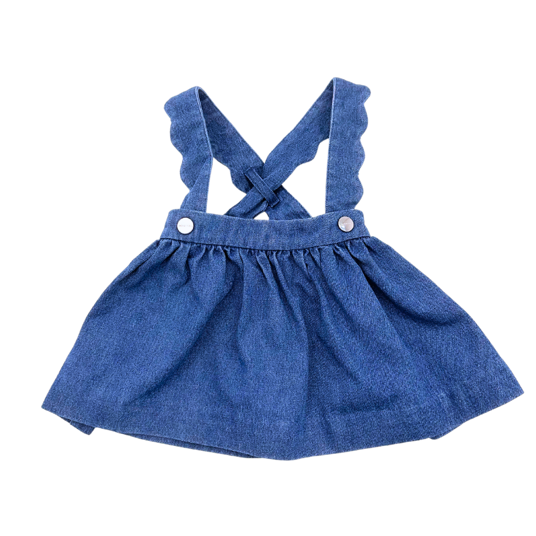 JACADI - Robe salopette bleu - 6 mois