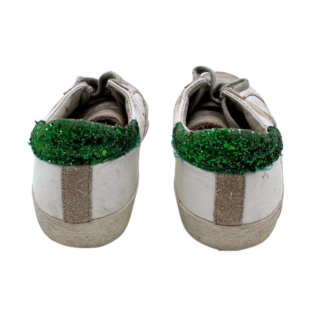 GOLDEN GOOSE - Basket blanches et vertes - 30