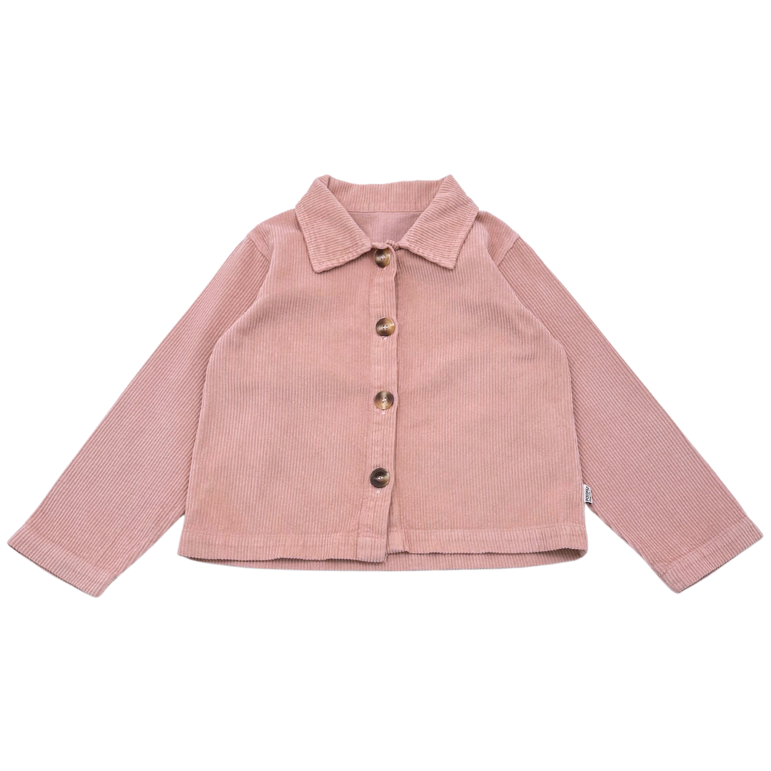 POUDRE ORGANIC - Vest rose effet velours - 6 ans