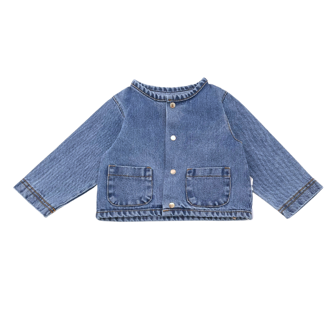 POUDRE ORGANIC - Veste en jean bleu - 9 mois