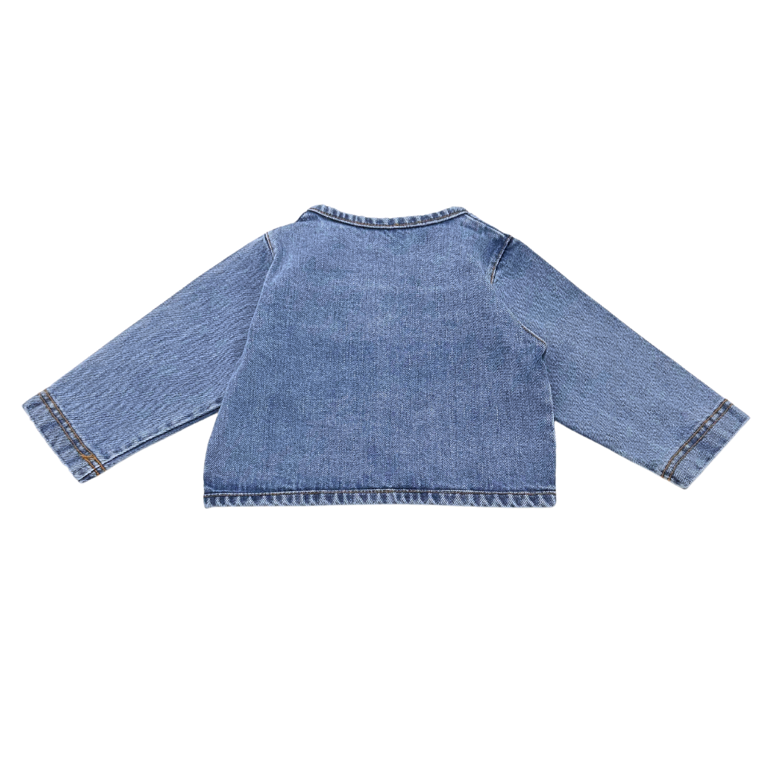 POUDRE ORGANIC - Veste en jean bleu - 9 mois