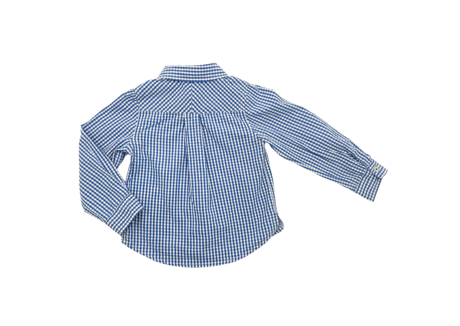 JACADI - Chemise à carreaux bleu - 2 ans
