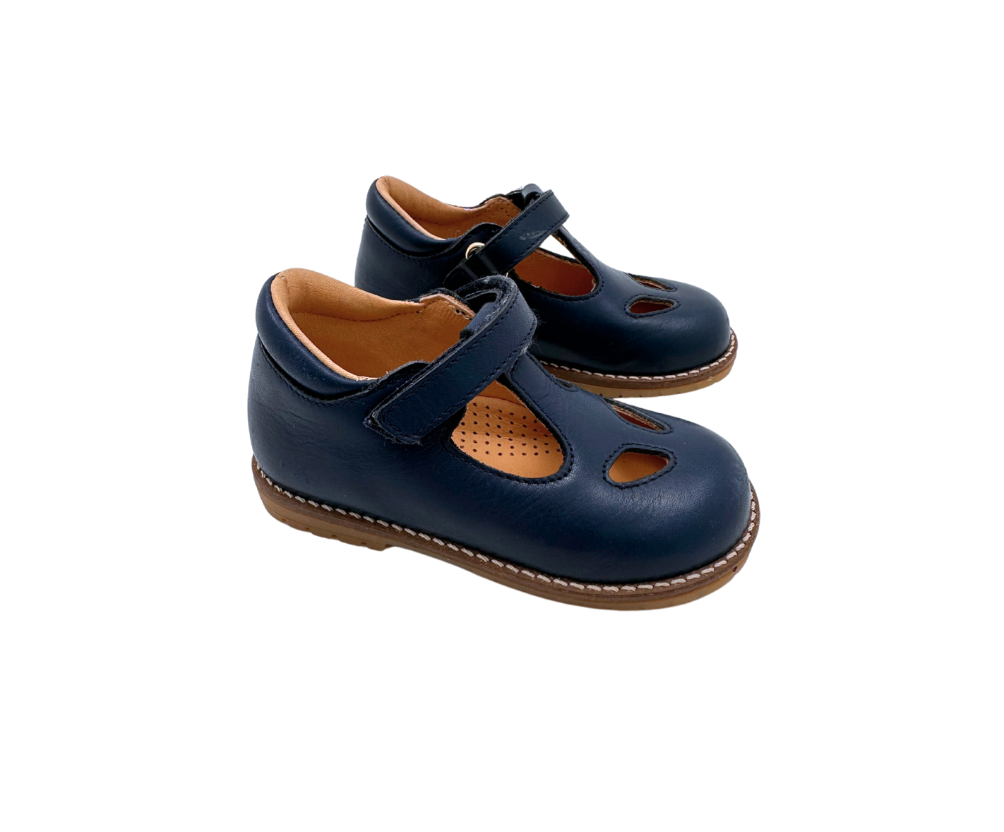 RONDINELLA - Babies à scratch bleu marine - Pointure 21