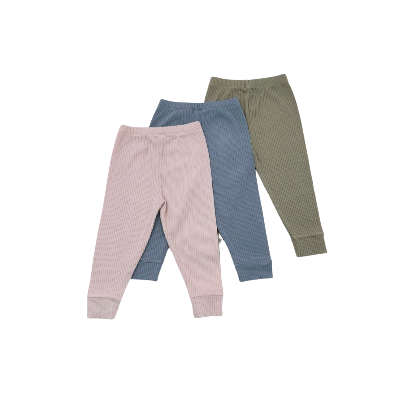 BABY MORI - Lot de 3 leggings côtelés - 12/18 mois