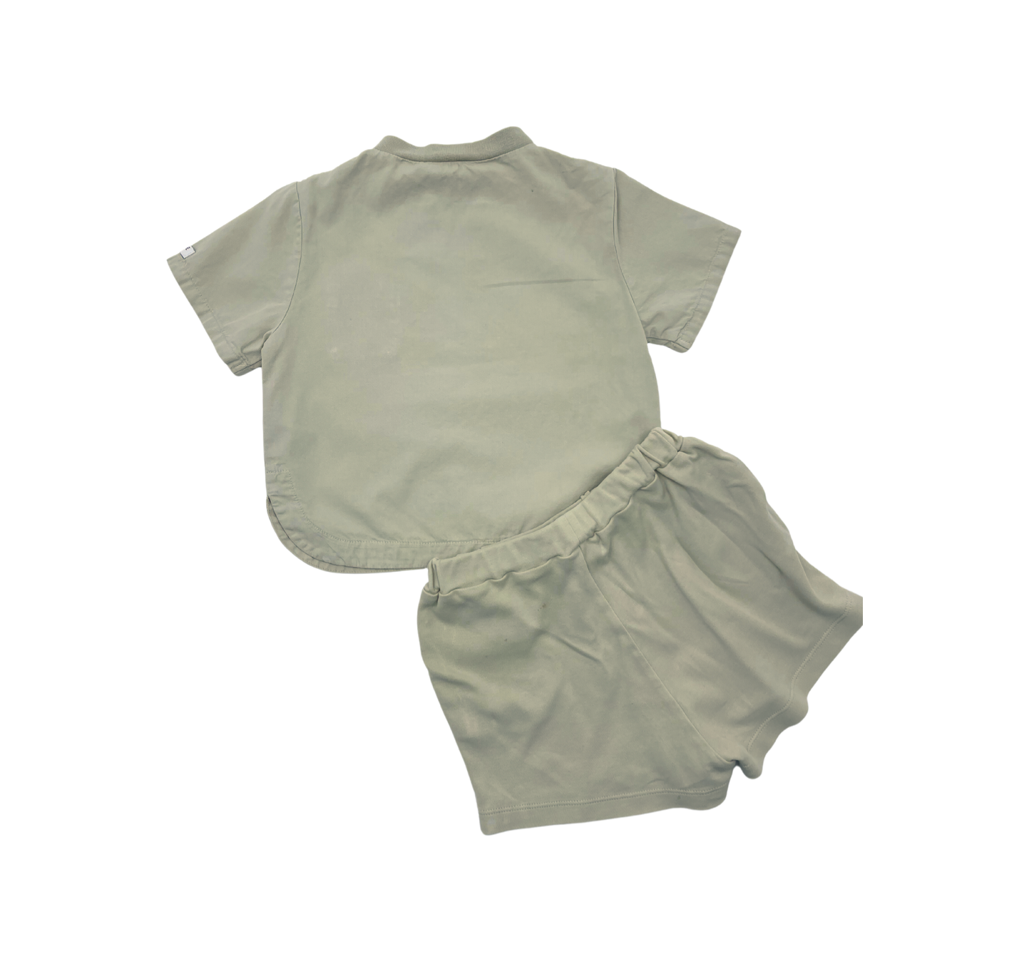DONSJE - Ensemble T-shirt et Short en coton beige - 12/18 mois