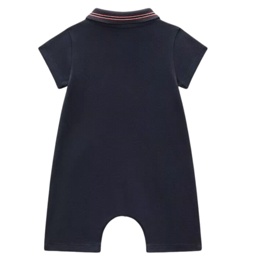 MONCLER - Combinaison bleu marine - 9/12 mois