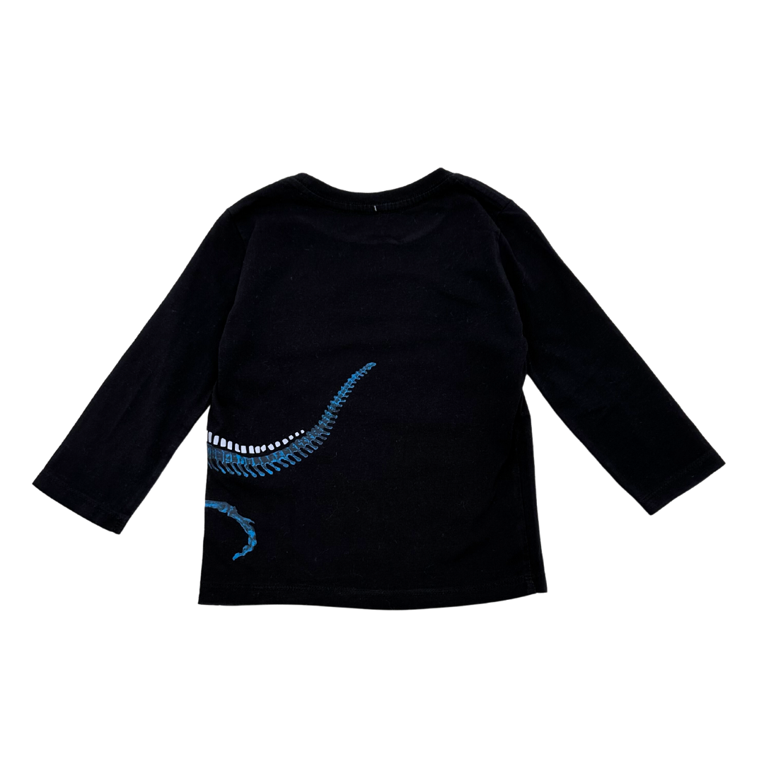 PAUL SMITH - T-shirt dinosaure noir - 2 ans