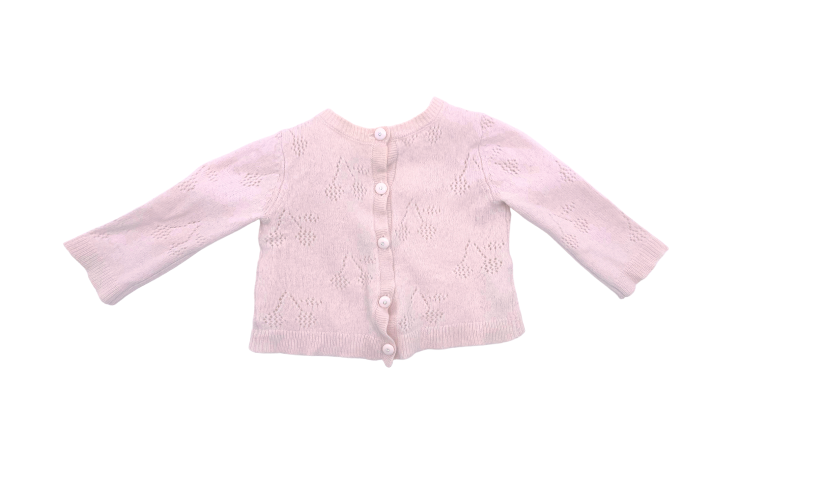 BONPOINT - Cardigan en cachemire rose clair - 6 mois