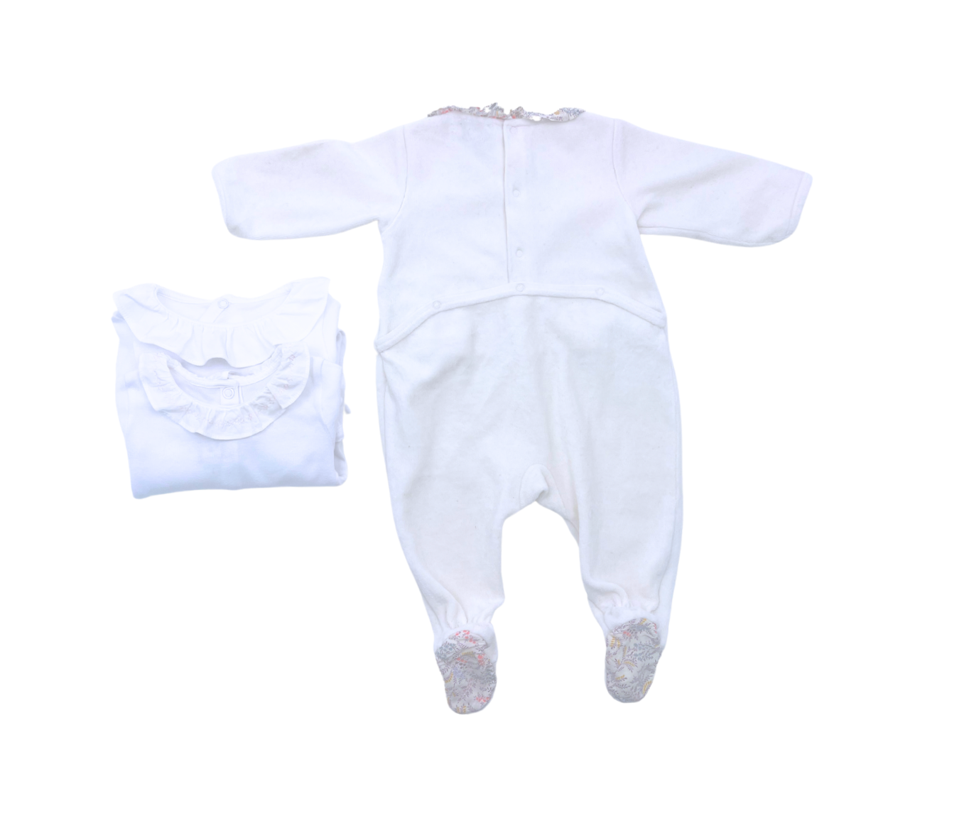 CYRILLUS ET JACADI - Set of 2 bodysuits and 1 pajama - 3 months
