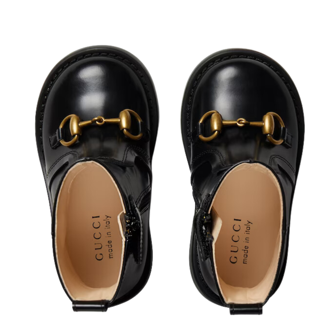 GUCCI - Schwarze Stiefel mit Gucci-Schnalle - 22