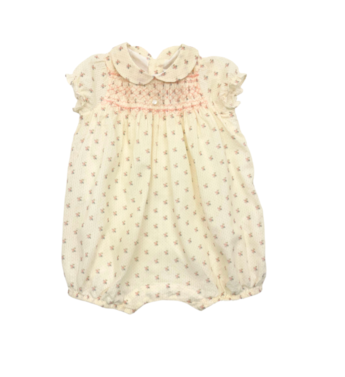 TARTINE ET CHOCOLAT - Barboteuse écrue à fleurs - 9 mois