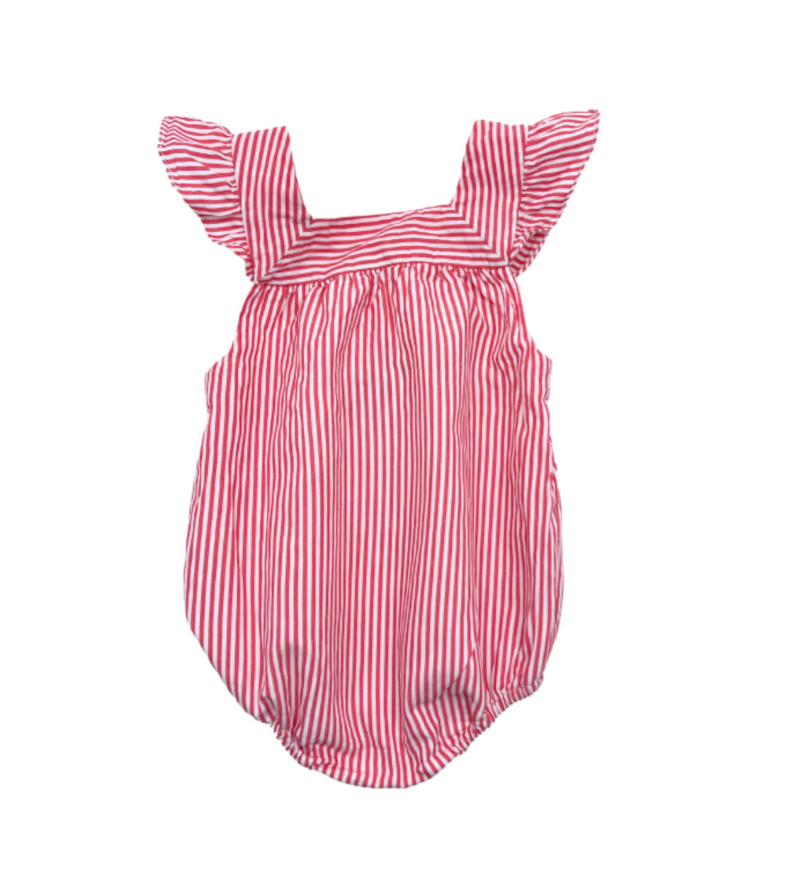 JACADI - Barboteuse rayée rouge - 6 mois