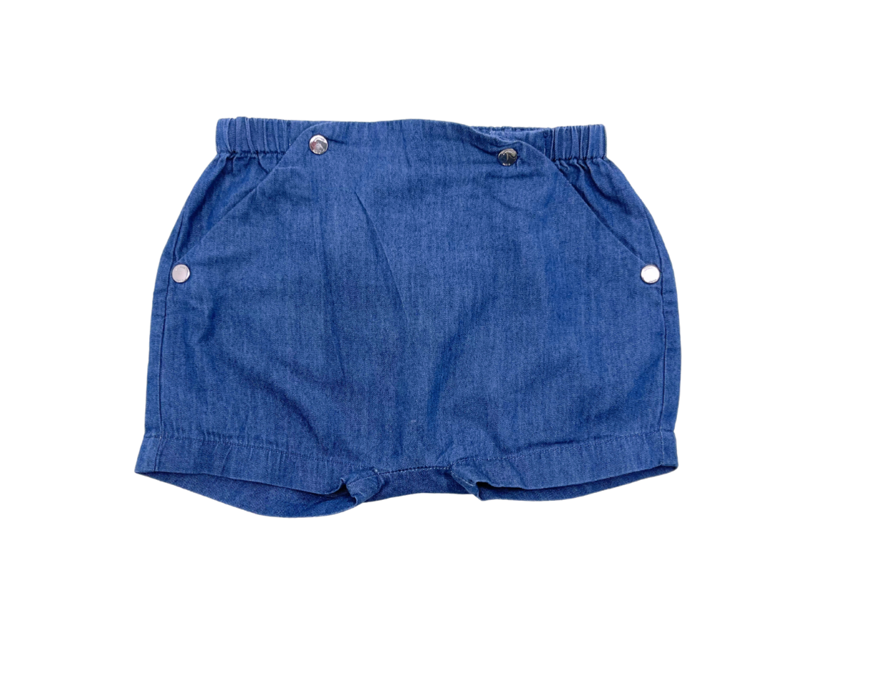 JACADI - Short bleu marine - 6 mois