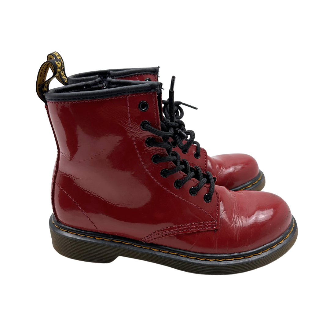 DR. MARTENS - Burgundy patent leather boots - 34