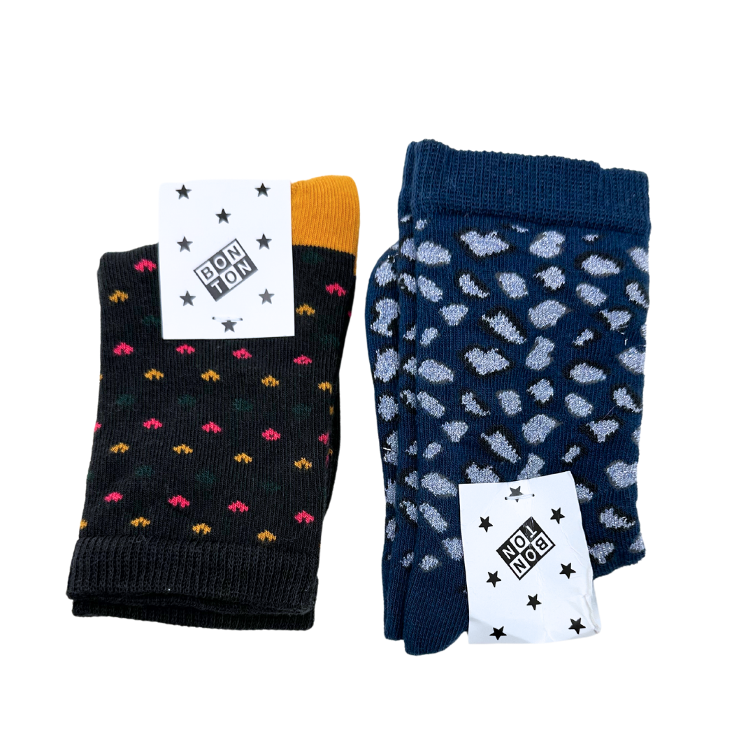 BONTON - Lot de 2 paires de chaussettes (neuf) - 27
