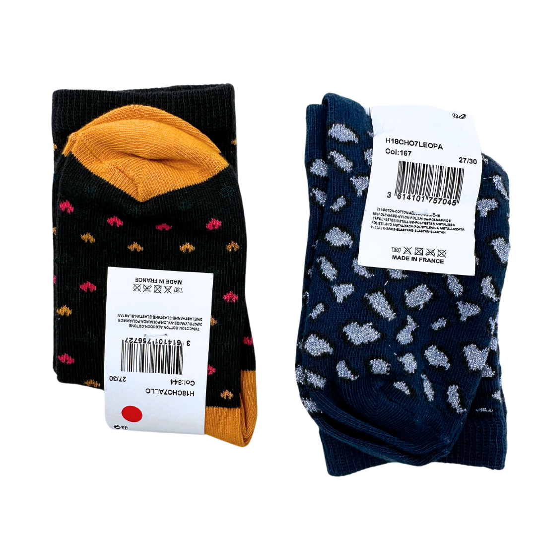 BONTON - Lot de 2 paires de chaussettes (neuf) - 27