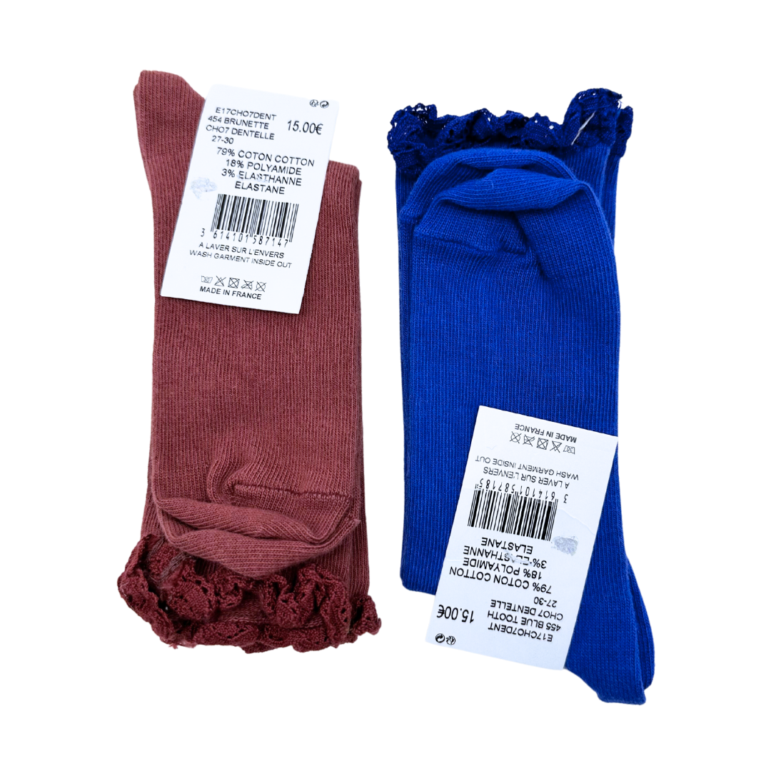 BONTON - Lot de 2 paires de chaussettes (neuf) - 27