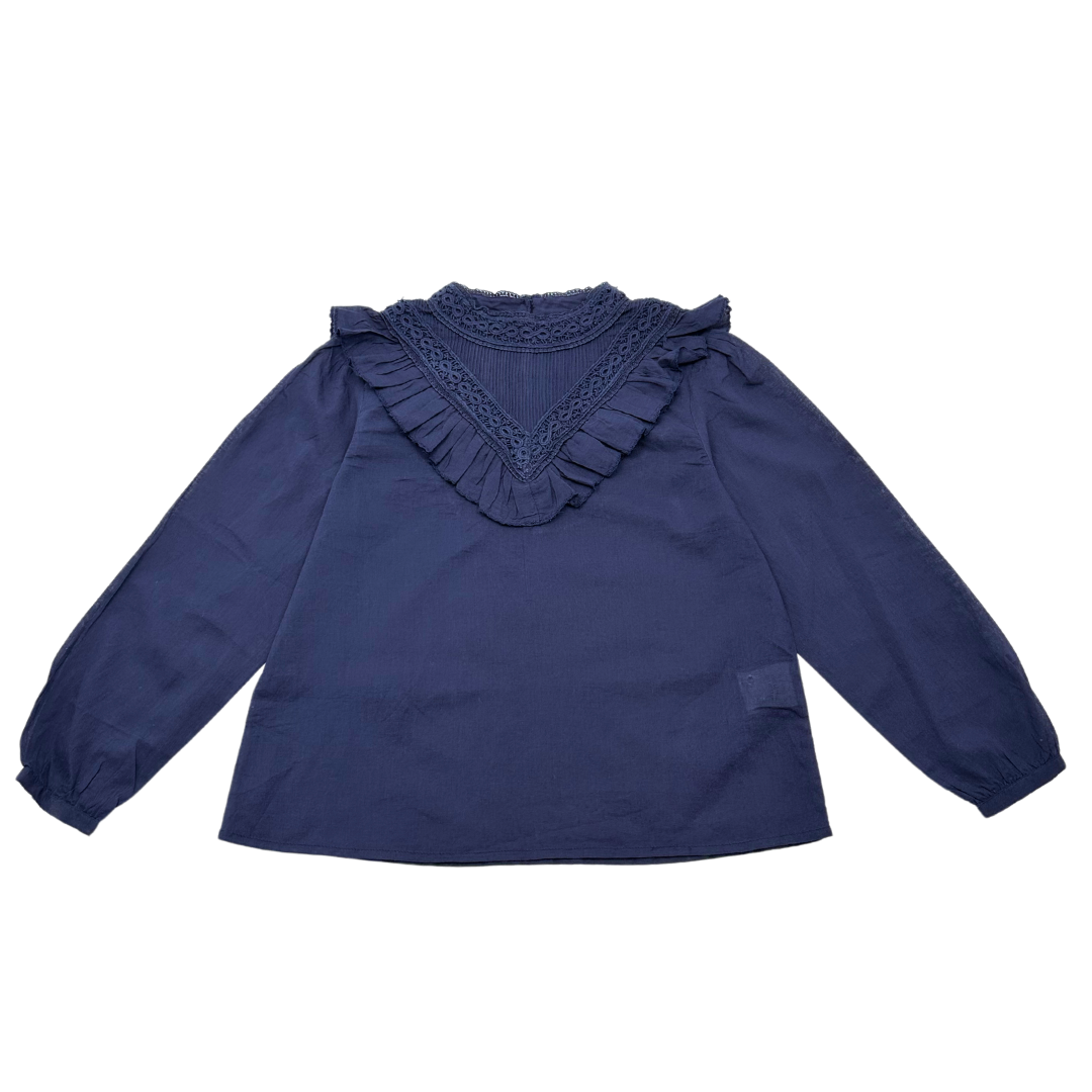 EMILE & IDA - Navy blue top - 8 years