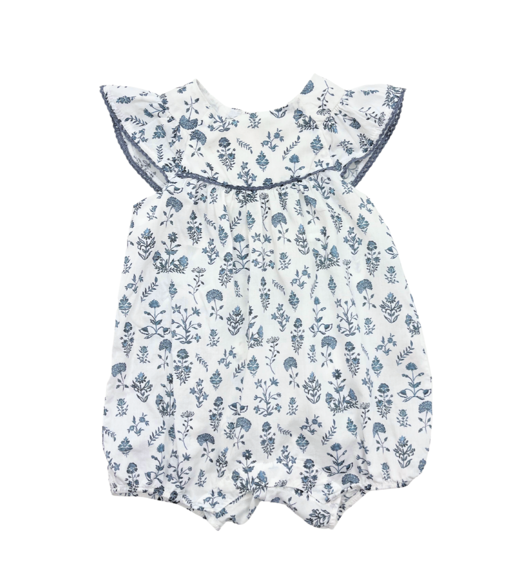 TARTINE & CHOCOLAT - Barboteuse à motifs bleus - 12 mois