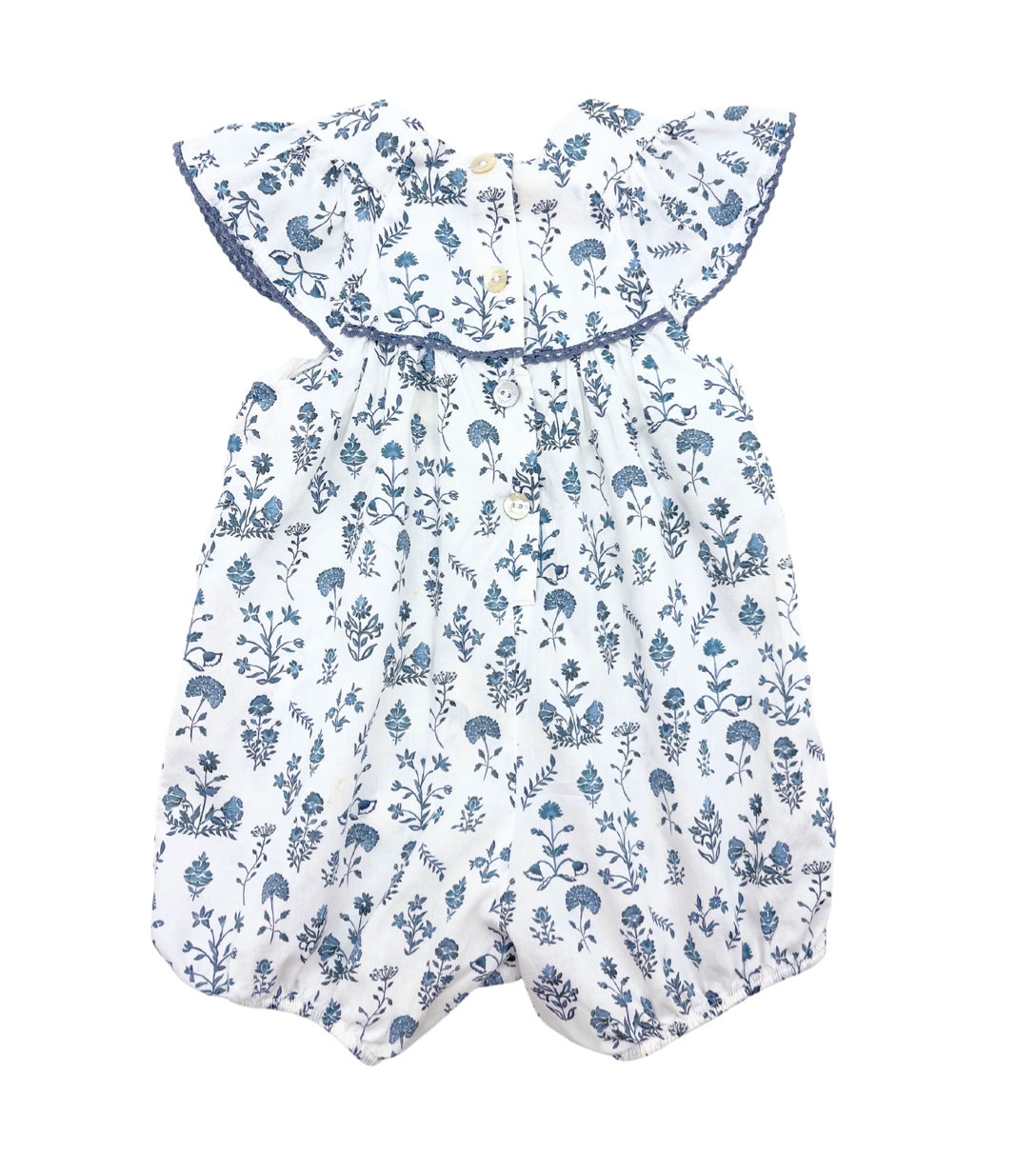 TARTINE & CHOCOLAT - Barboteuse à motifs bleus - 12 mois