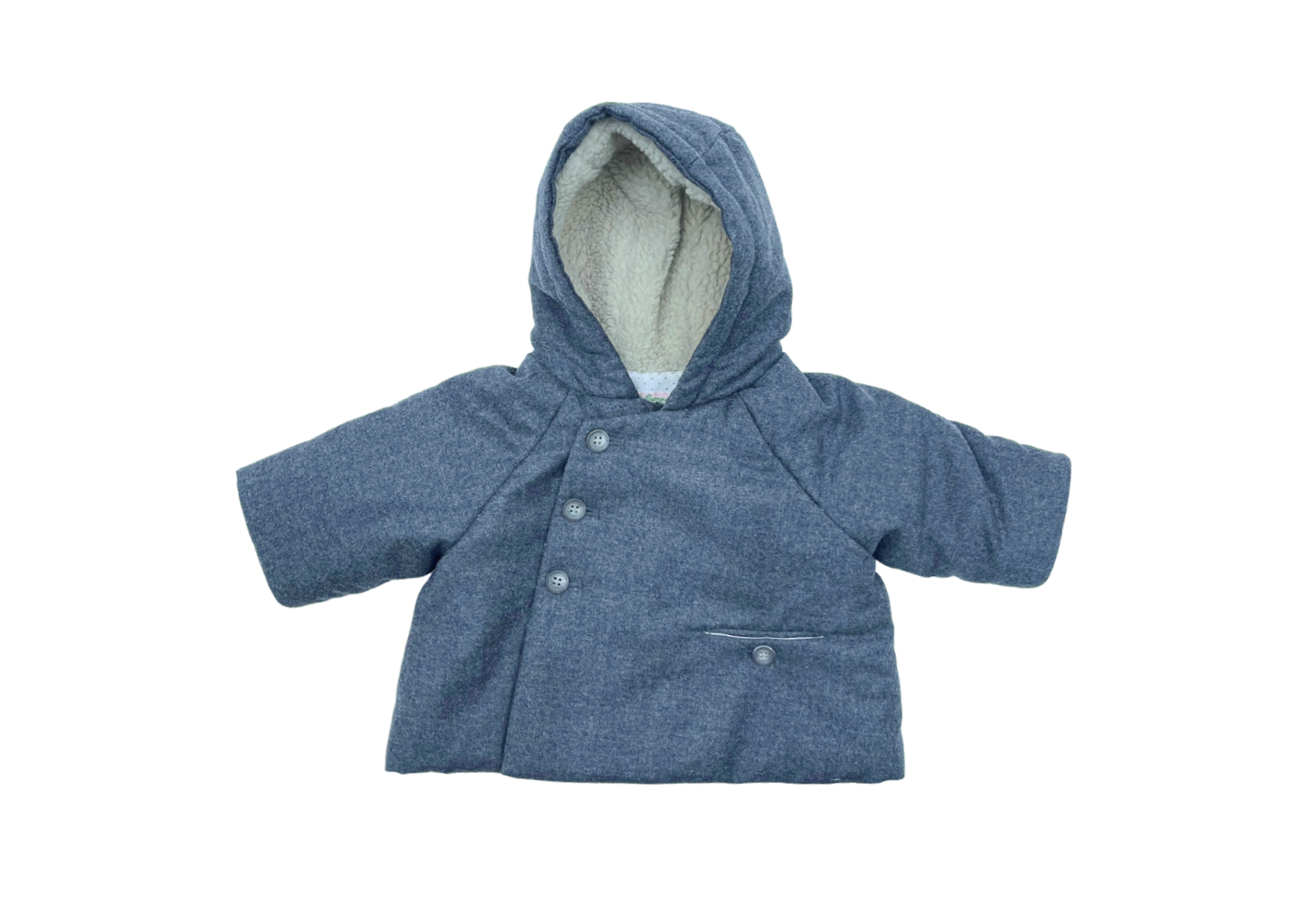 BONPOINT - Veste flannel grise - 3 mois