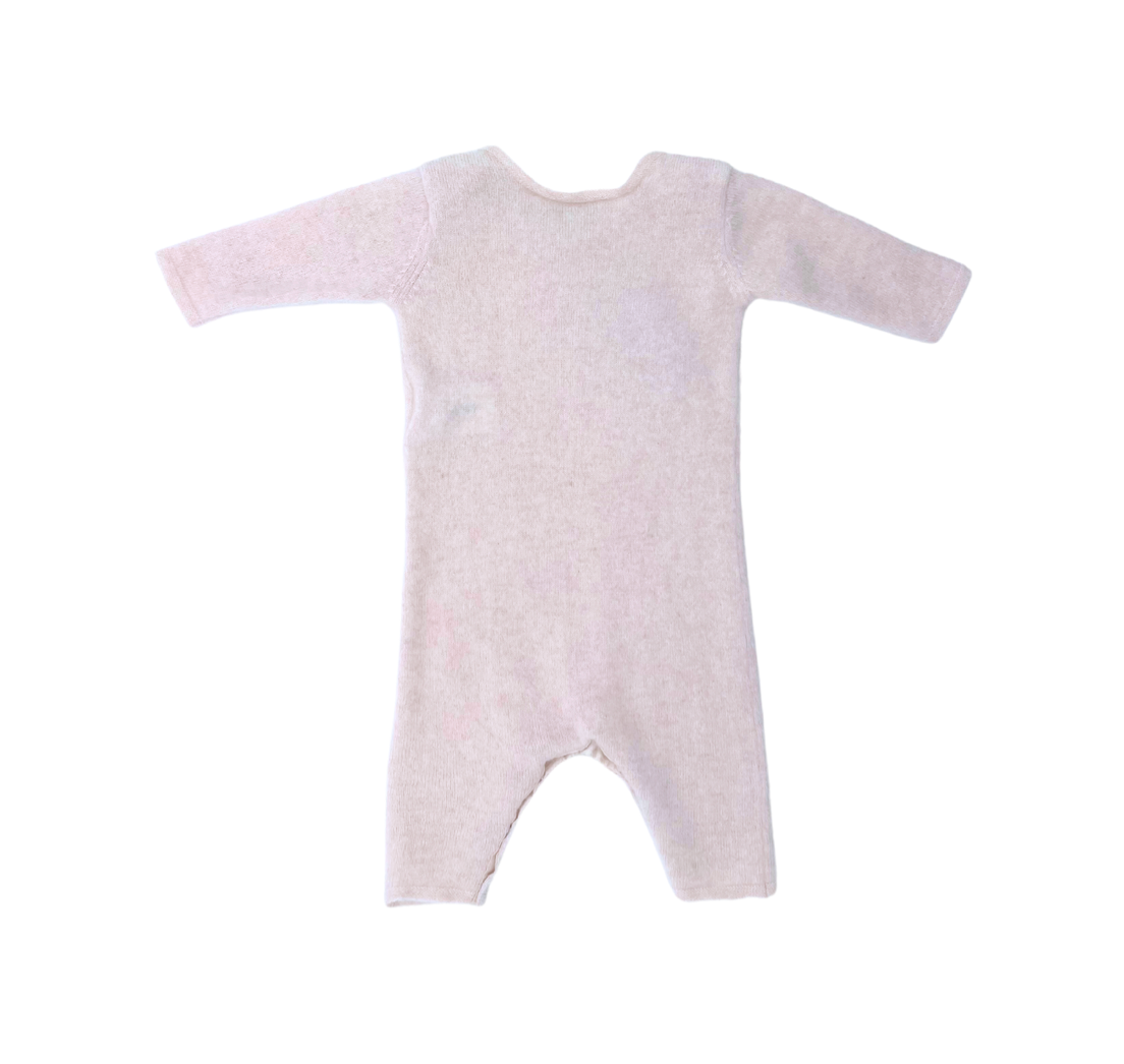 BONPOINT - Combinaison cachemire rose - 3 mois