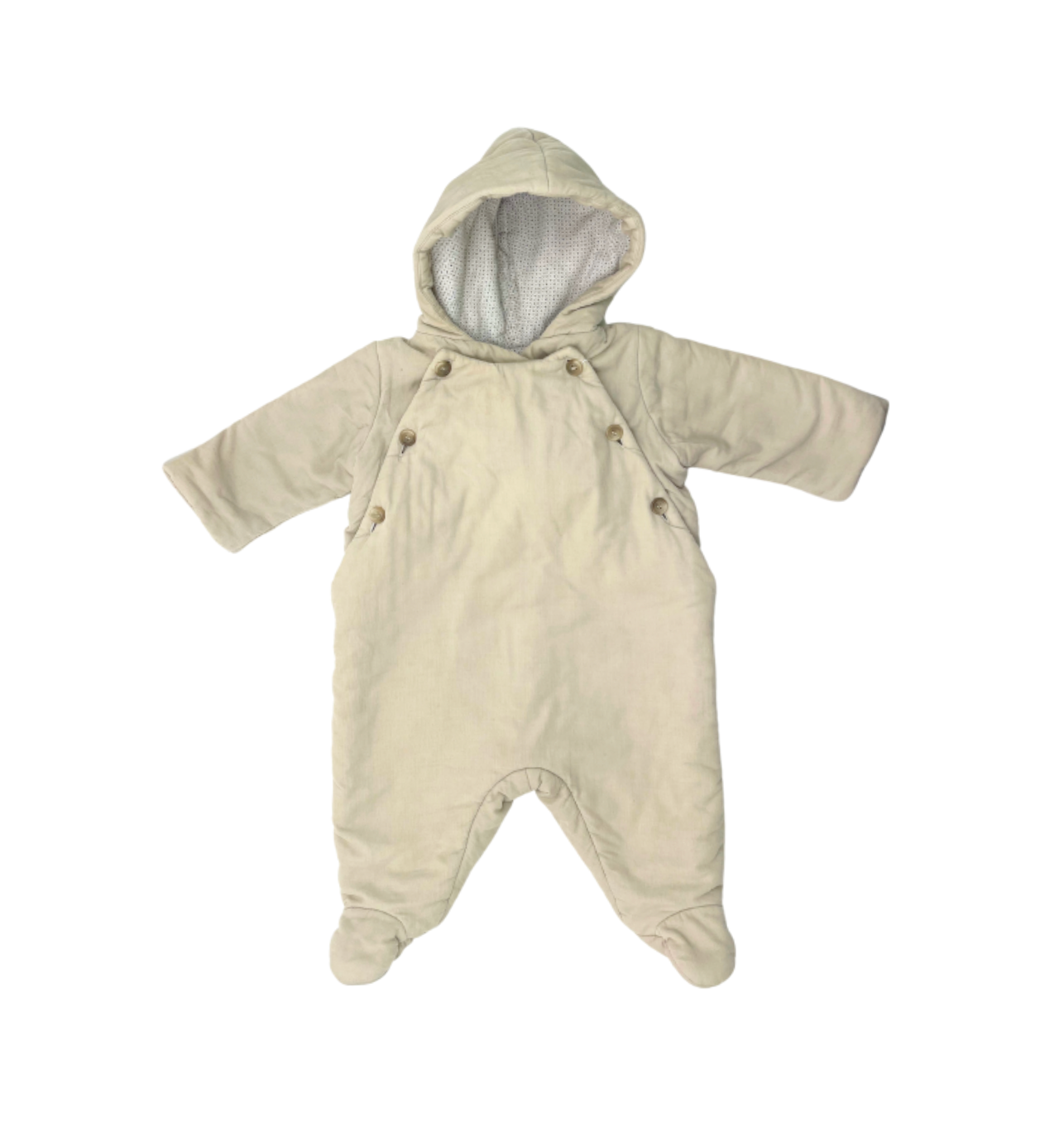 BONPOINT - Combinaison velours beige - 6 mois