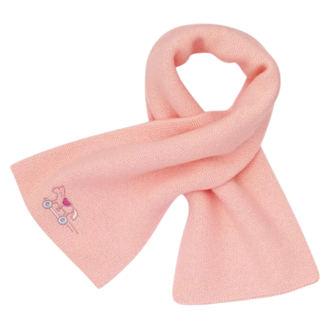 HERMES - Echarpe rose en cachemire - 0/2 ans