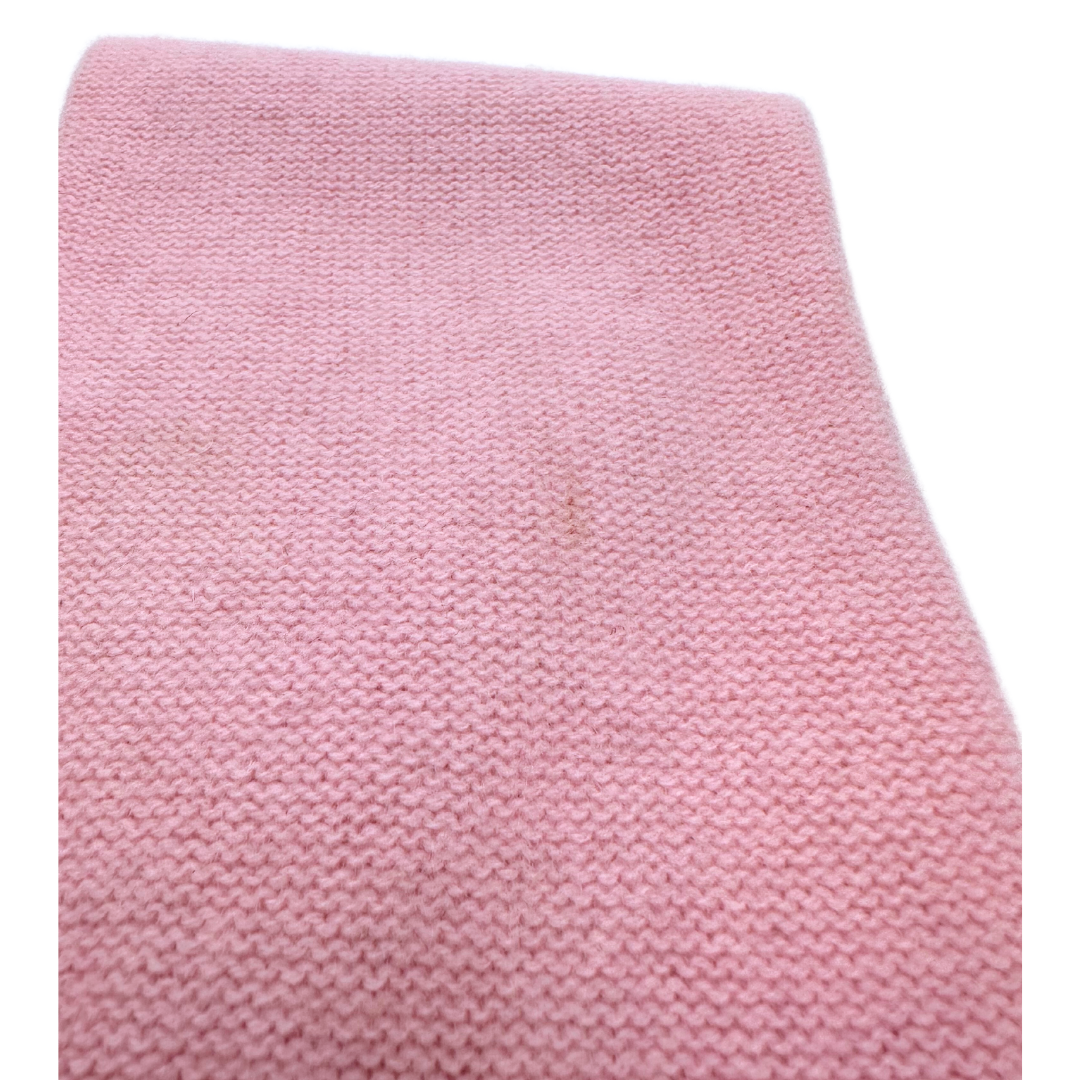 HERMES - Echarpe rose en cachemire - 0/2 ans