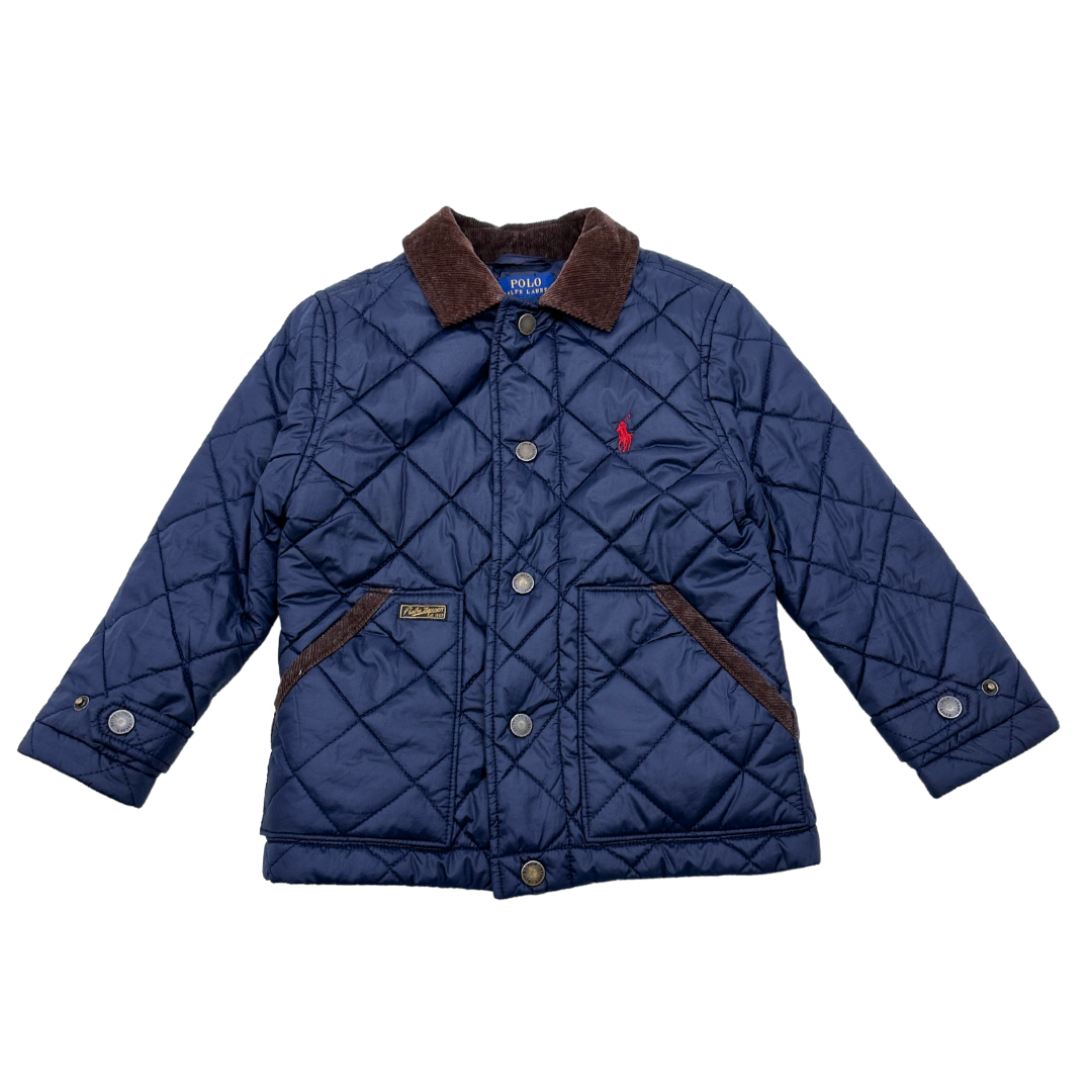 RALPH LAUREN - Veste matelassée bleu marine - 4 ans