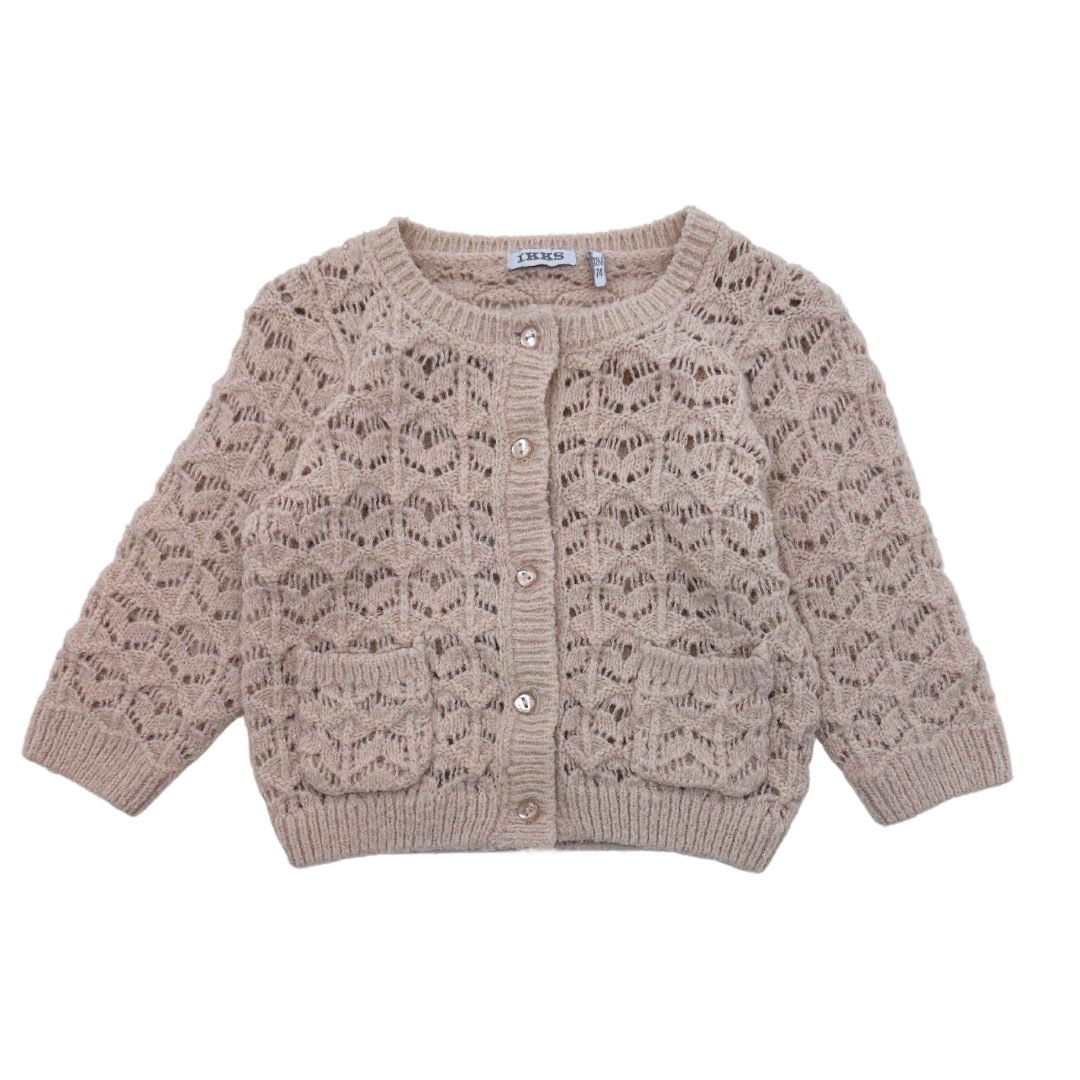 IKKS - Rosa Häkel-Cardigan - 12 Monate