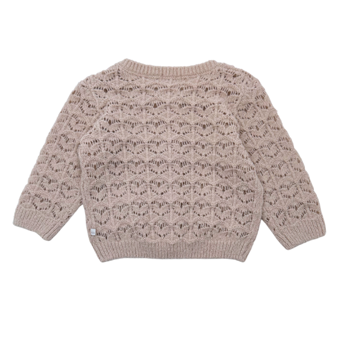 IKKS - Rosa Häkel-Cardigan - 12 Monate