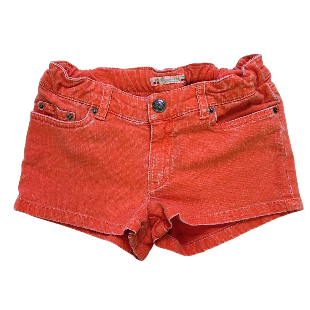 BONPOINT - Orange denim shorts - 10 years