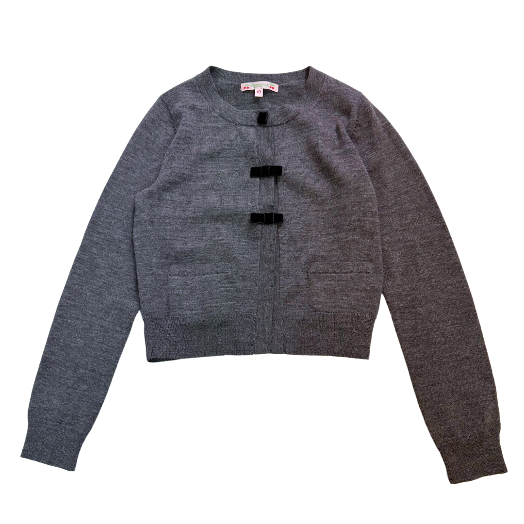 BONPOINT - Dark gray cardigan - 10 years