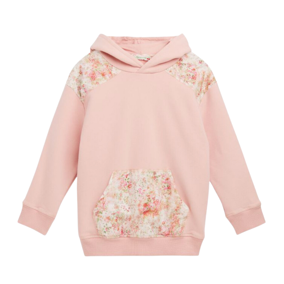 BONPOINT - Sweat à capuche détails liberty - 12 ans