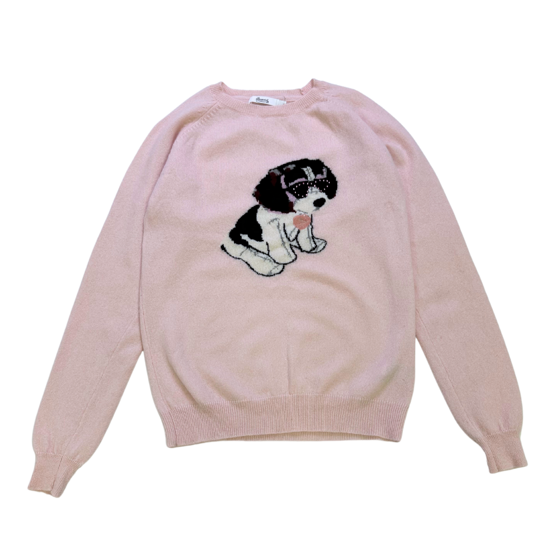 BONPOINT - Pull rose motif chien - 14 ans
