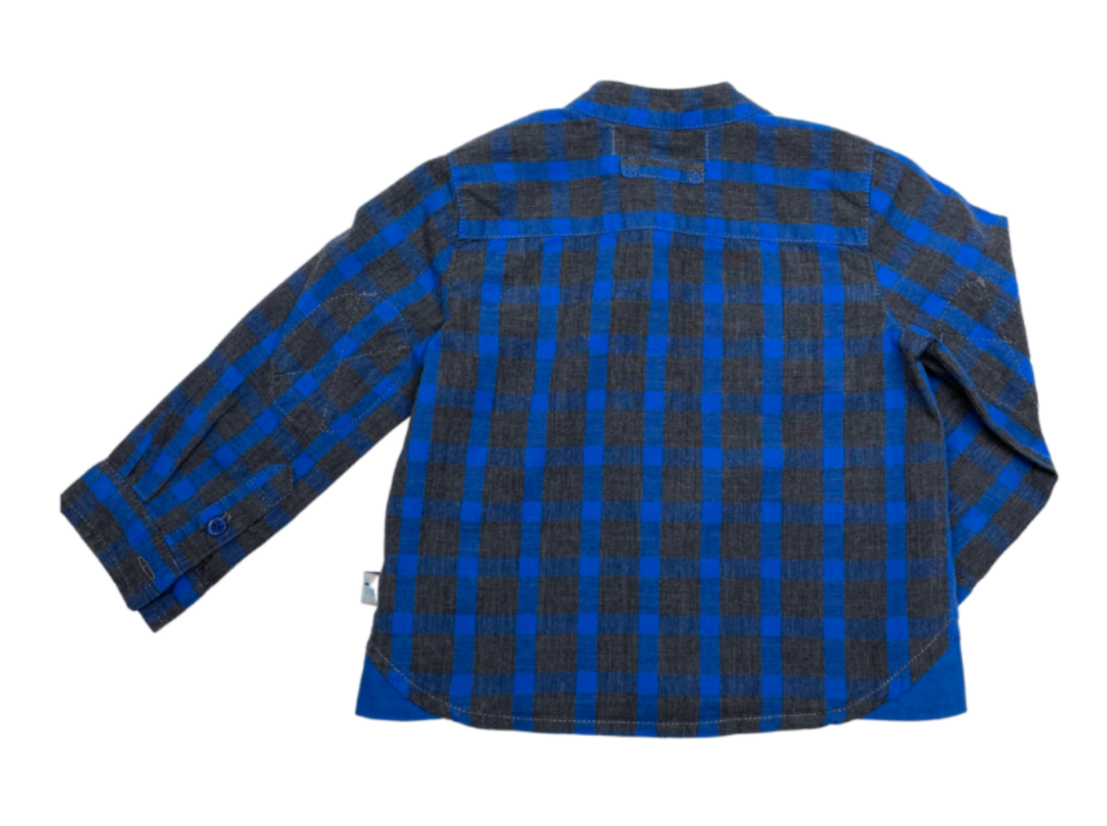 STELLA MCCARTNEY - Grau-blau kariertes Hemd - 6 Monate